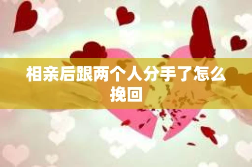 相亲后跟两个人分手了怎么挽回