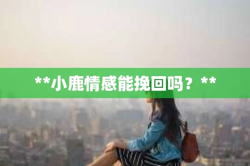 **小鹿情感能挽回吗？**