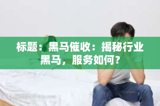 标题：黑马催收：揭秘行业黑马，服务如何？