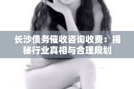 长沙债务催收咨询收费：揭秘行业真相与合理规划