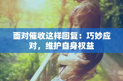 面对催收这样回复：巧妙应对，维护自身权益