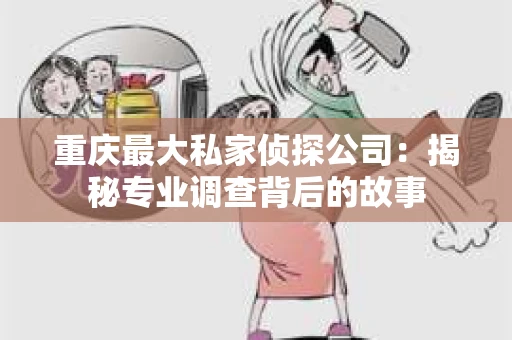 重庆最大私家侦探公司：揭秘专业调查背后的故事