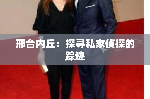 邢台内丘：探寻私家侦探的踪迹