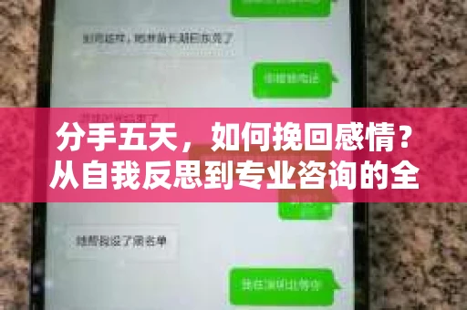 分手五天，如何挽回感情？从自我反思到专业咨询的全面解决方案