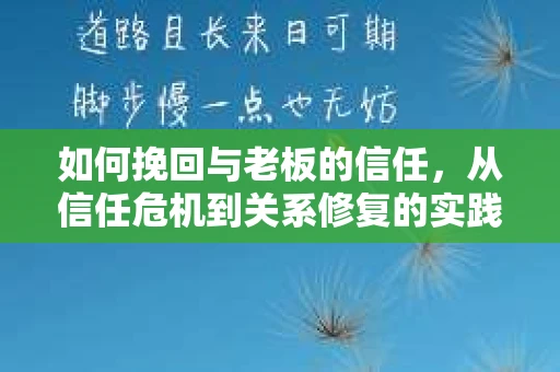 如何挽回与老板的信任，从信任危机到关系修复的实践指南