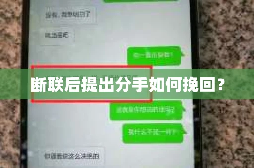 断联后提出分手如何挽回？